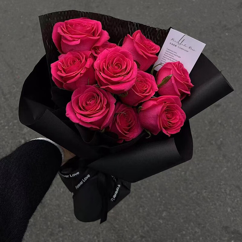 鲜花情同城配送弗洛伊德玫瑰花束表白女朋友生日礼物送老婆 弗洛伊德