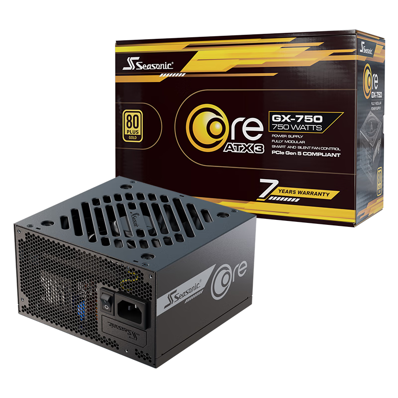海韵（SEASONIC）750W CORE ATX3(2024)电源 12V-2x6 支持50系显卡