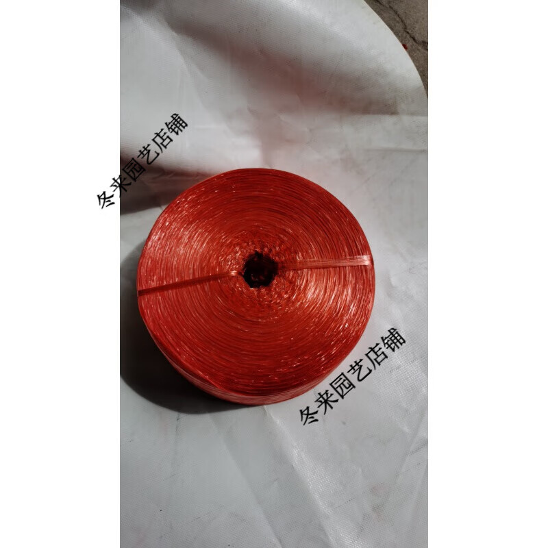 塑料绳包装绳打包绳捆扎绳捆绑绳扎口绳 新料红色2公分宽3斤