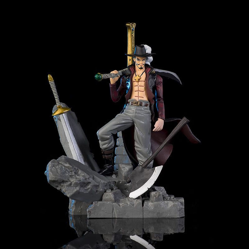 好沐音(haomuyin)版海贼王 造型王 顶上决战鹰眼玩偶摆件模型玩具动漫