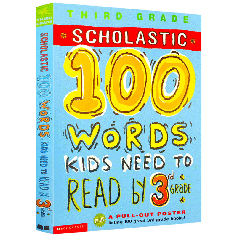 英文原版 学乐美国小学三年级100个英语词汇 scholastic 100 words