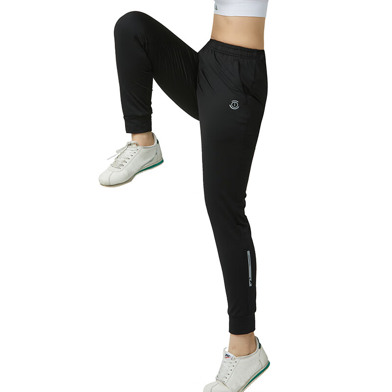 画跑【顺丰发货】速干透气男女款跑步加绒长裤户外马拉松春秋冬运动裤 三舱口袋升级黑色男款 L