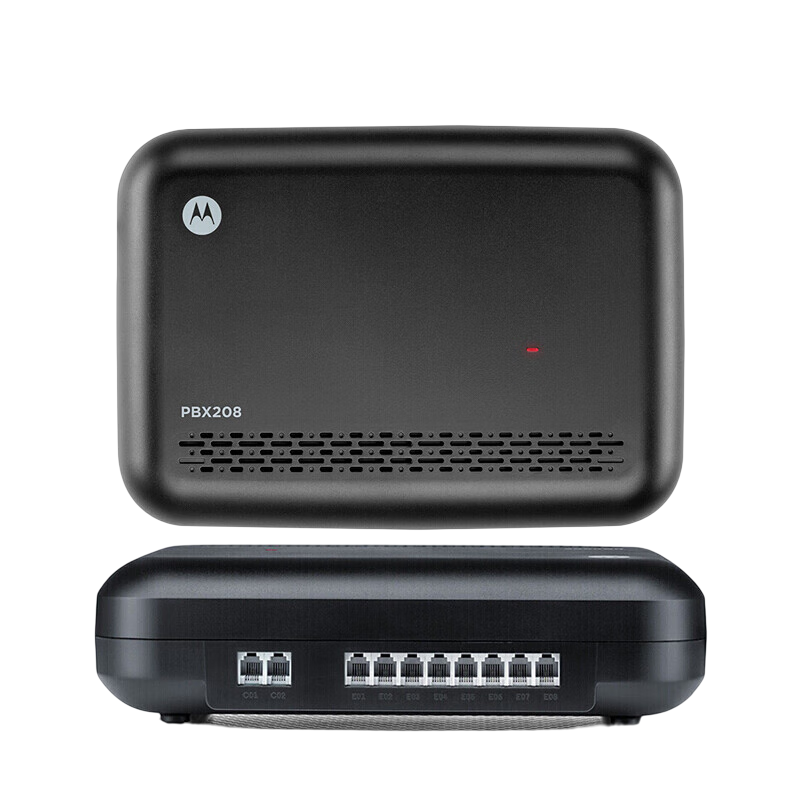 摩托罗拉（Motorola）2外线8分机 PBX208 集团程控电话交换机 电脑话务员 远程维护 IVR导航 分机热线