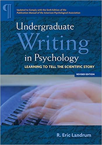 预订 undergraduate writing in psychology: learning t