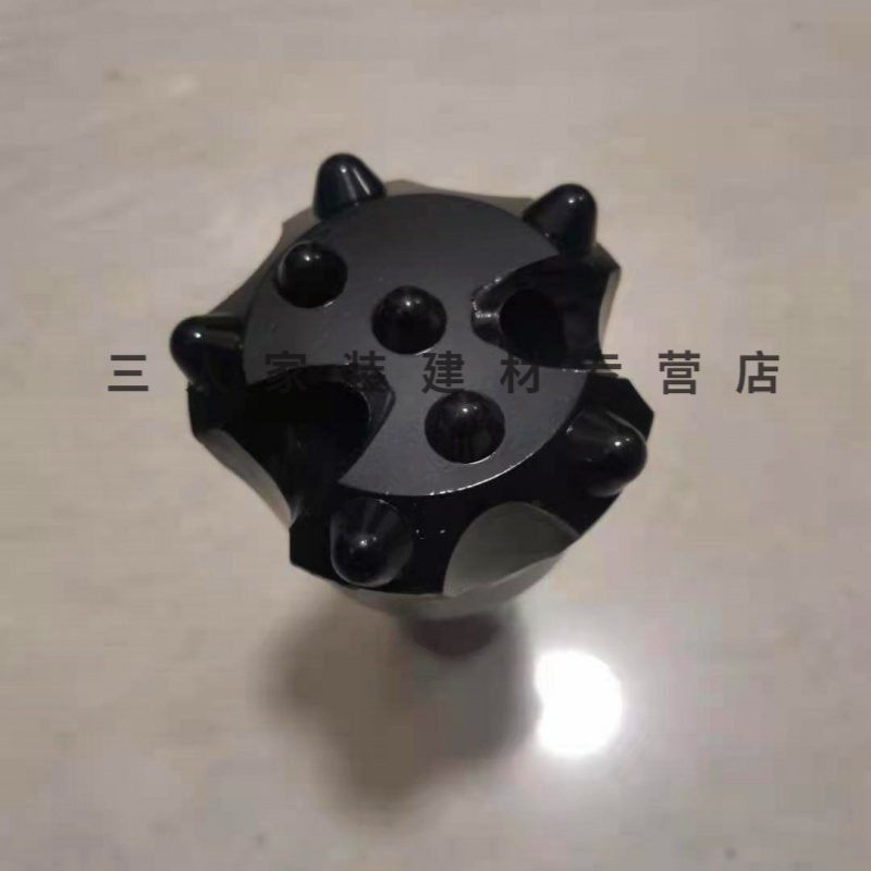 65 76 80潜孔钻头低风压配70冲击器合金钎具潜孔钻机钎头 76钻头--70冲击器