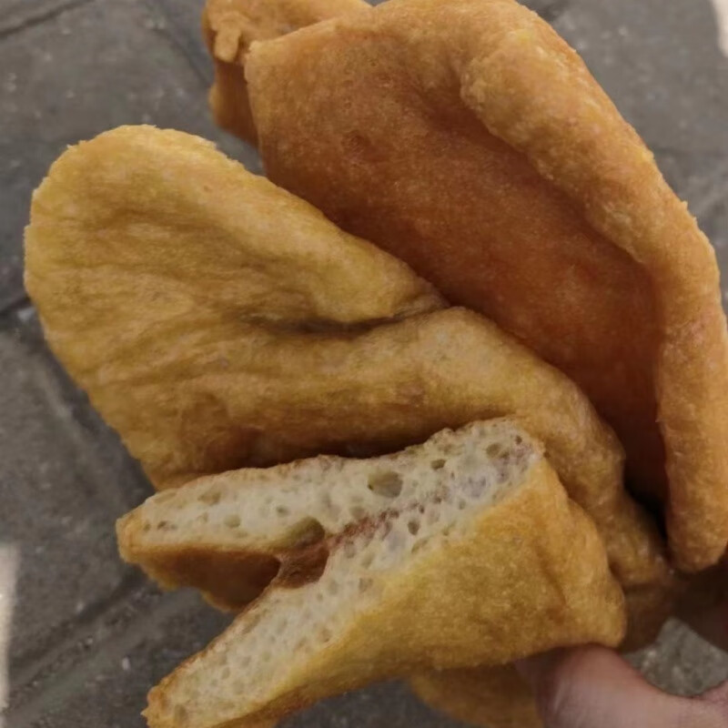 食芳溢广东油炸扁面筋批发1斤广式油面筋牛杂火锅关东煮串串香面筋 1