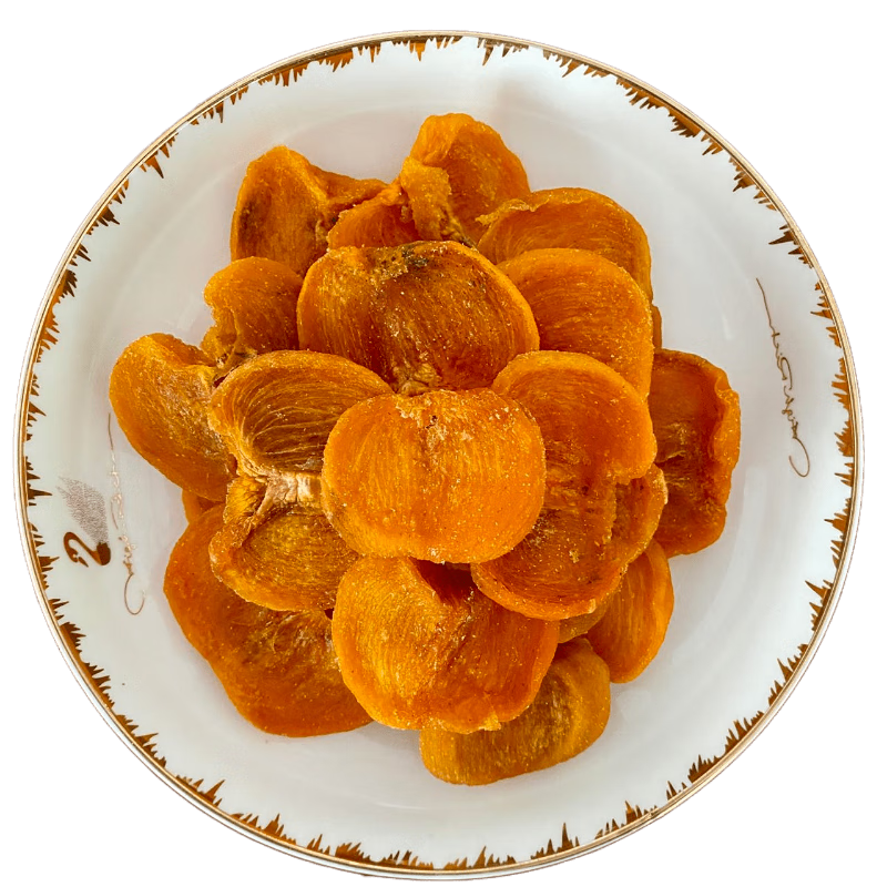 广西恭城特产柿子干片非陕西办公室必囤休闲小零食 500g 原味柿子片