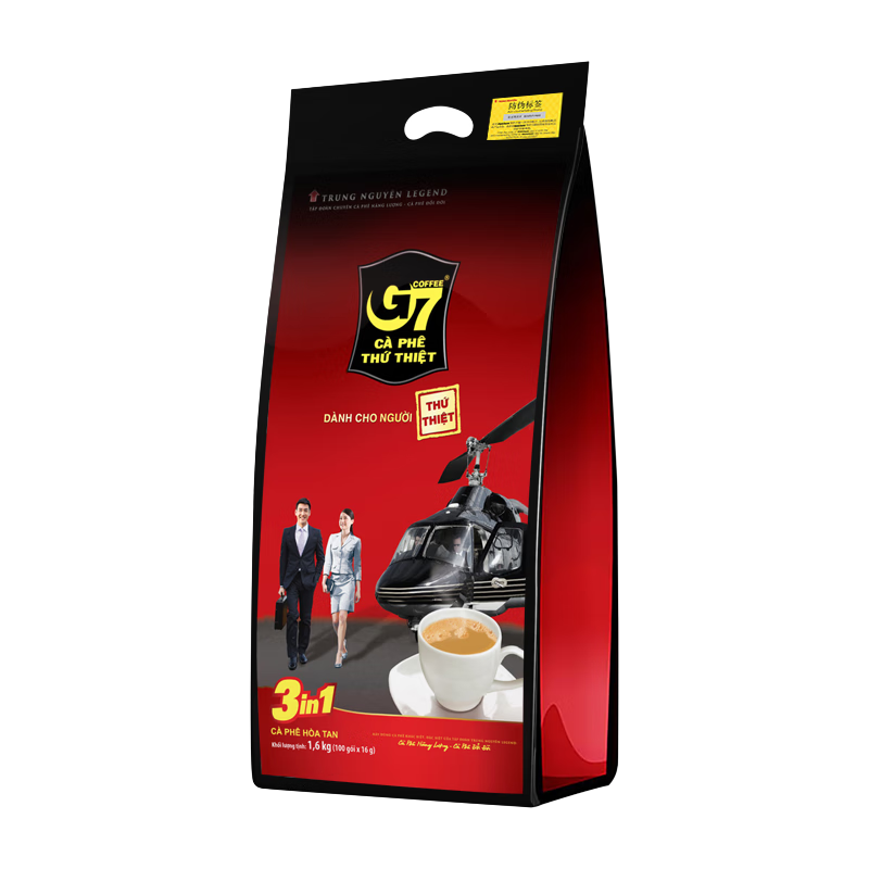 G7 COFFEE 中原咖啡 G7香浓三合一咖啡 1.6kg
