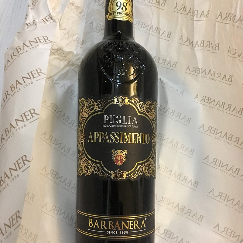BARBANERA普利亚风干帕赛托红葡萄酒 Appassimento原瓶进口 750ml单支礼盒