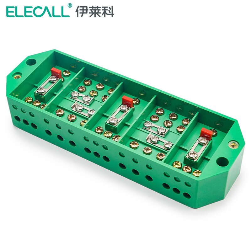伊莱科(elecall)三相三线接线盒快速接线端子大功率连接器 三相三线