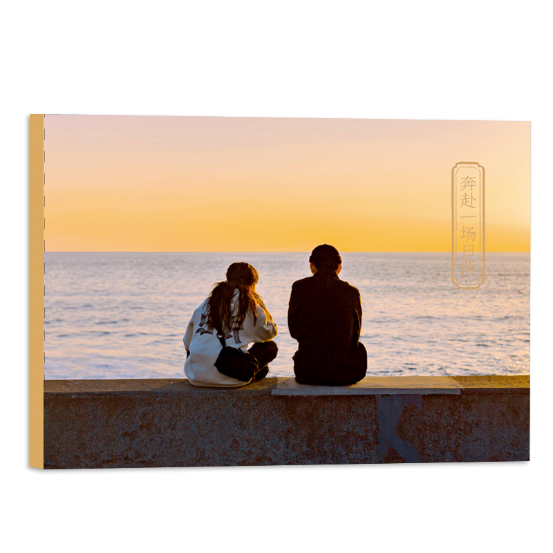 28张摄影作品艺术明信片 日落氛围安静温暖 创意唯美风景青春文艺插画