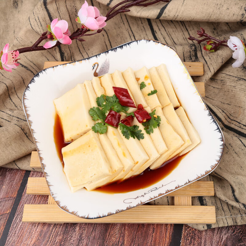 千页豆腐500g装 烧烤火锅丸子 千叶豆腐干锅麻辣烫食材