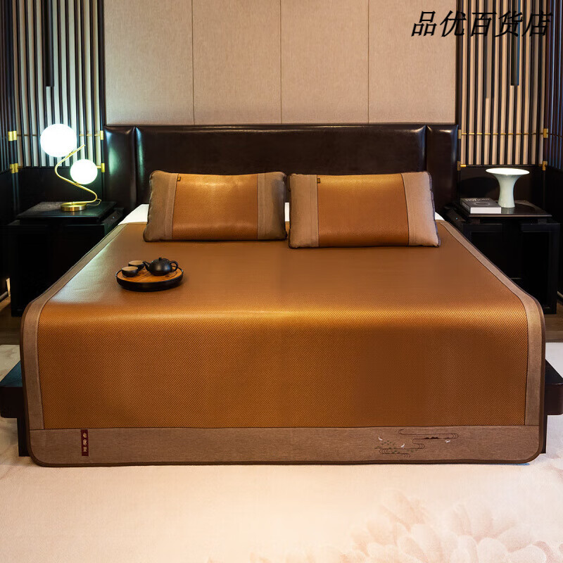 老席匠藤席加厚1.8m冰丝凉席可折叠1.5m夏季宿舍单人0.9m席子 冰藤编织【直筒发货】单席子 90cm*195cm