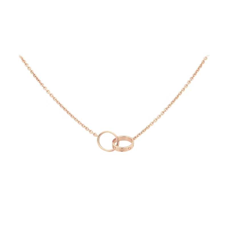 卡地亚(cartier)项链女 卡地亚love双环扣环项链女士 礼盒装 b7212300