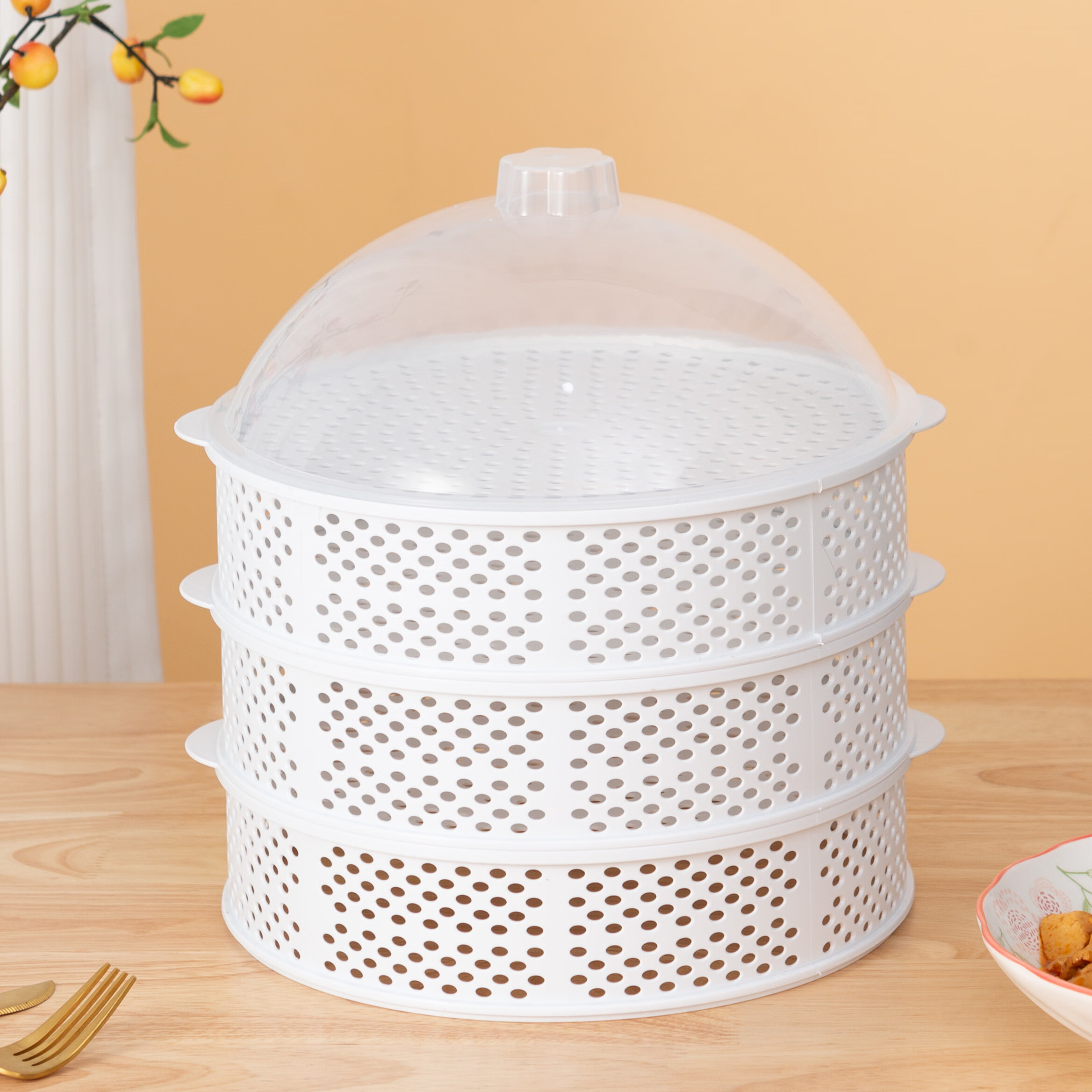 婕茵桐镂空菜罩带盖饭桌剩饭菜多功能罩菜罩多层夏天防蝇防虫盖菜碗
