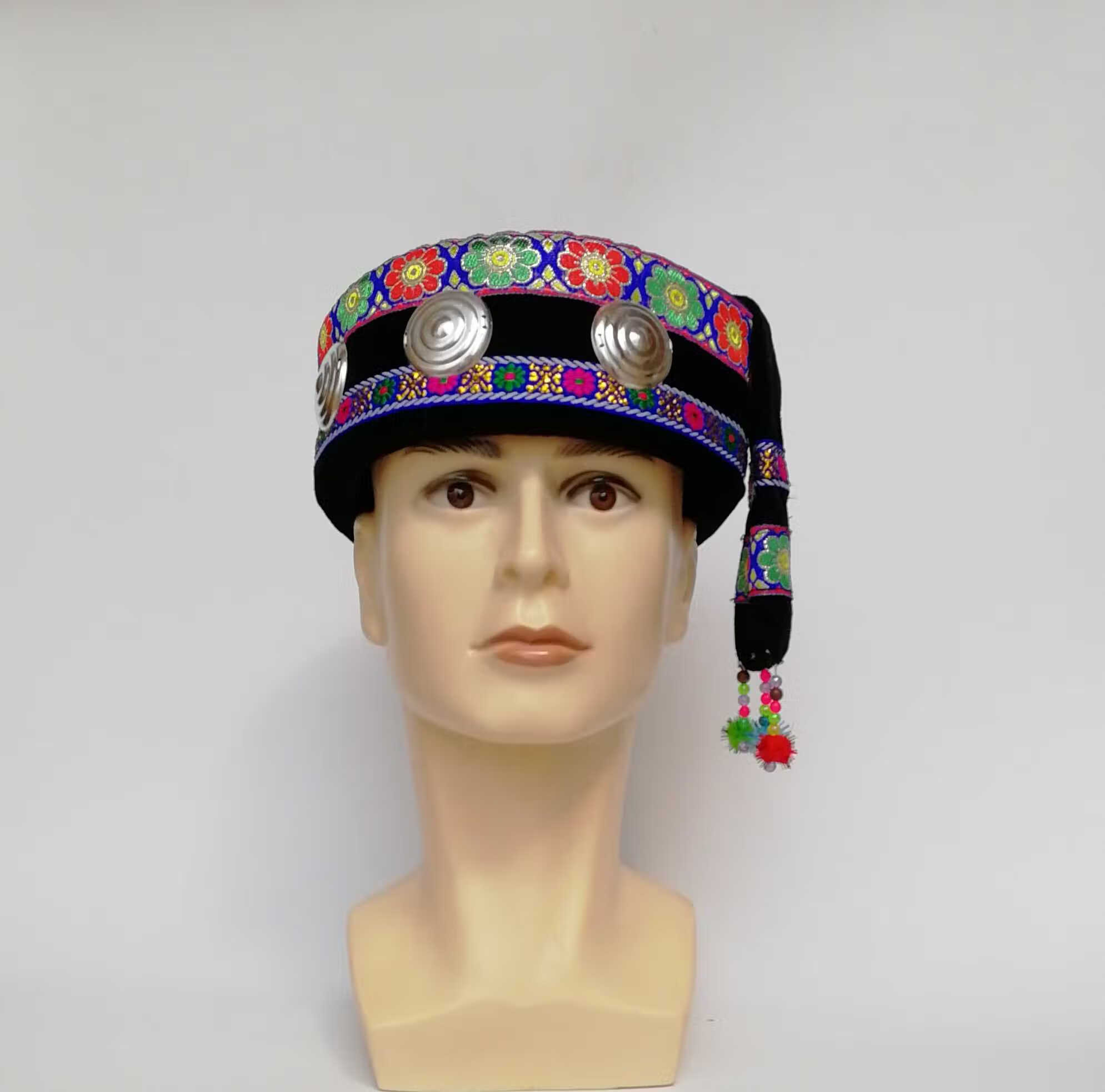 舒裟(zumksay)少数民族服装配饰帽子侗族瑶族土家族男士帽子·葫芦丝