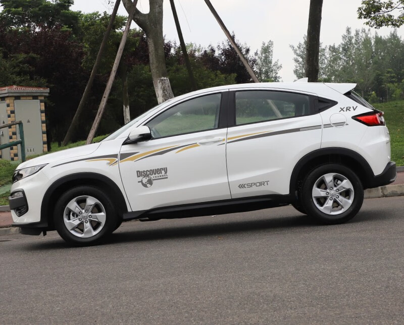 迈多多适用本田xrv车贴 个性腰线拉花 改装贴纸 缤智车身彩条 装饰