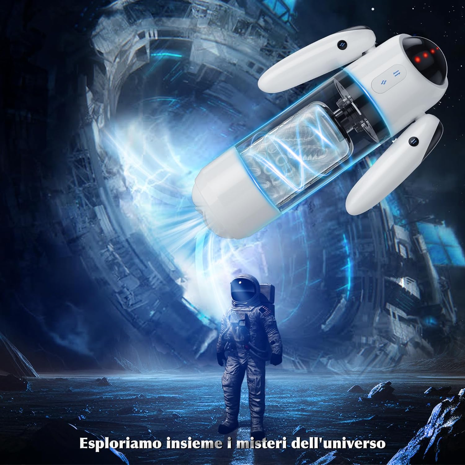 多频震动旋转 太空白 宇航员飞机杯 航员飞机杯