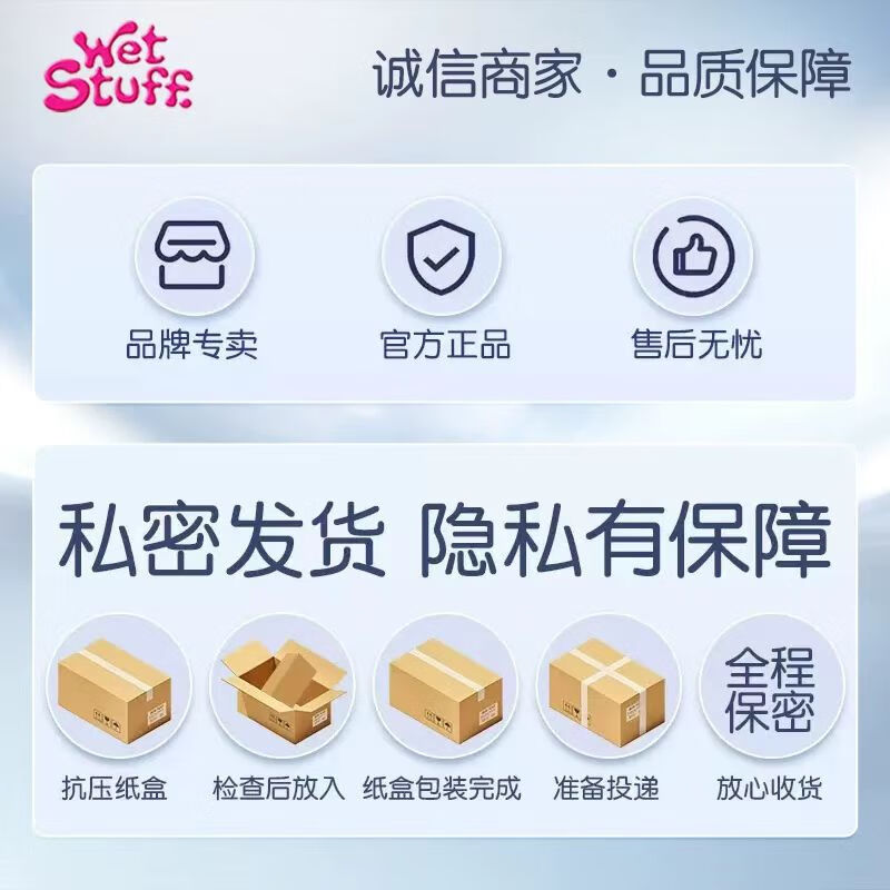 Wet Stuff果味人体润滑液 滑滑梯系列正装50g 夫妻同房事进口 可舔免洗女用 【啵啵草莓】50g*1瓶