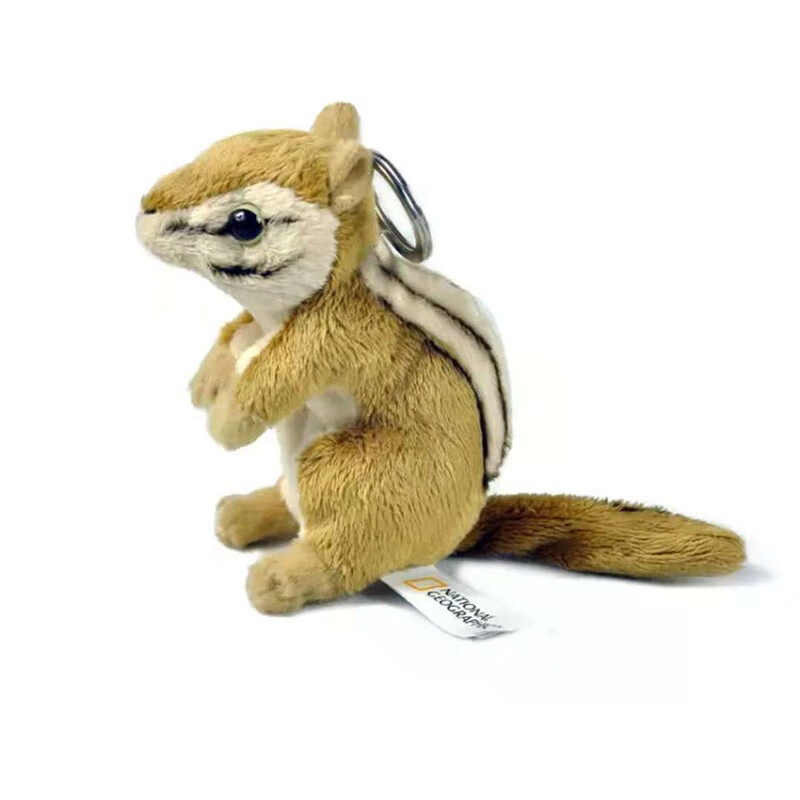 geographic) 公仔仿真动物玩偶 毛绒玩具 生日礼物 布娃娃可爱 花栗鼠