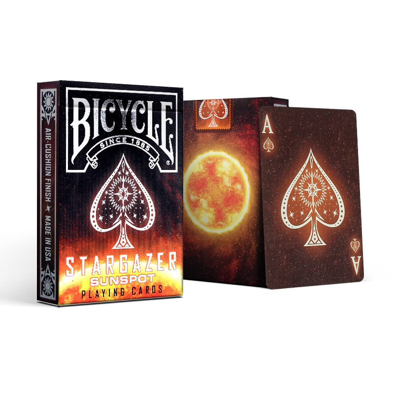 BICYCLE单车扑克牌 魔术花切潮流纸牌 美国进口 观星者系列太阳黑子