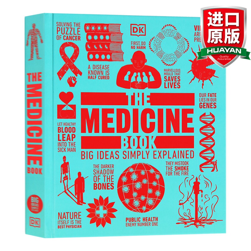 The Medicine Book DK 英文原版 医学百科图解 人类的思想百科丛书 英文版 进口英语书籍￥