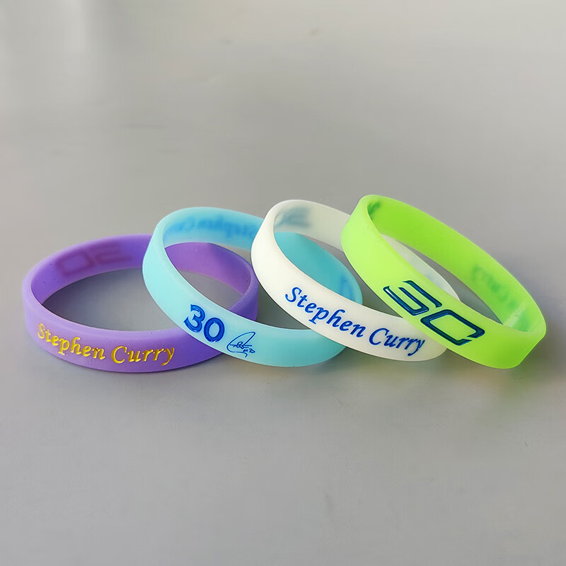 新款夜光库里30号篮球手环球星签名学生运动荧光情侣首饰发光腕带