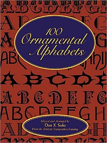预订 100 ornamental alphabets