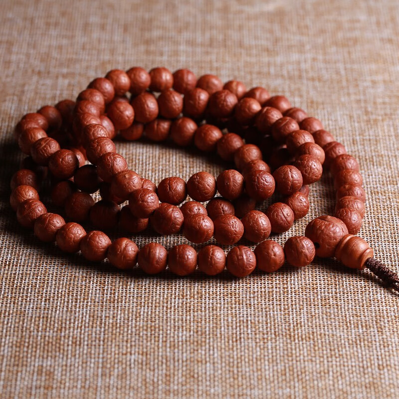 青鹊凰 天然尼泊尔凤眼菩提子手串 佛珠手链 108颗男女菩提籽原籽正