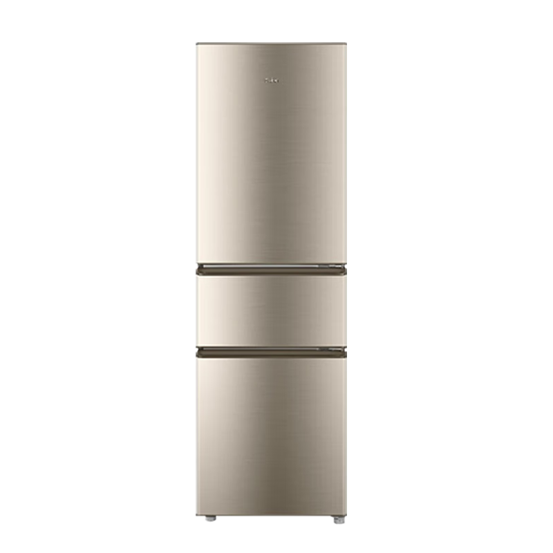 海尔（Haier）冰箱小型三门电冰箱家用中门软冷冻 净味保鲜节能省电 218升三门直冷节能冰箱