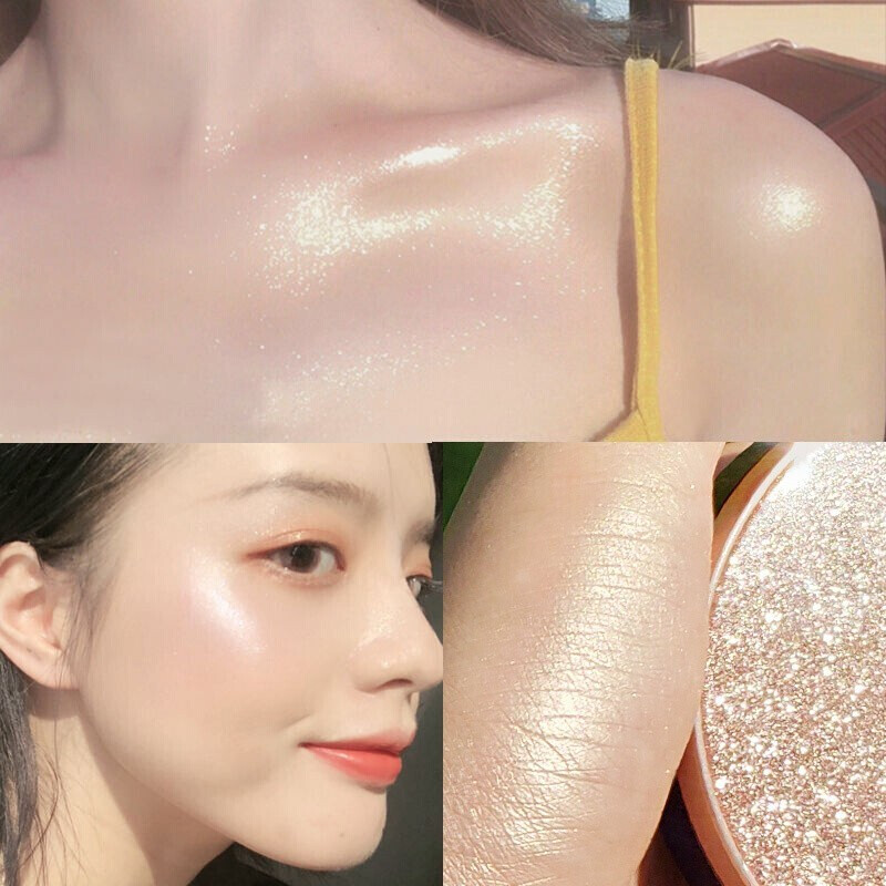 卡姿兰 卡姿兰高光修容粉饼生姜高光粉一体盘钻石珠光立体提亮肤色彩妆闪粉情人节礼物送女友 02#香槟金 02ml