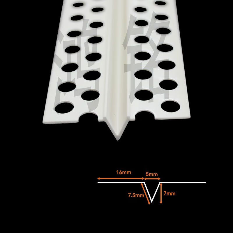 然极定制pvc鸡嘴分隔条v型鸡嘴线条刮腻子八字分缝槽吊顶墙面凹槽白塑