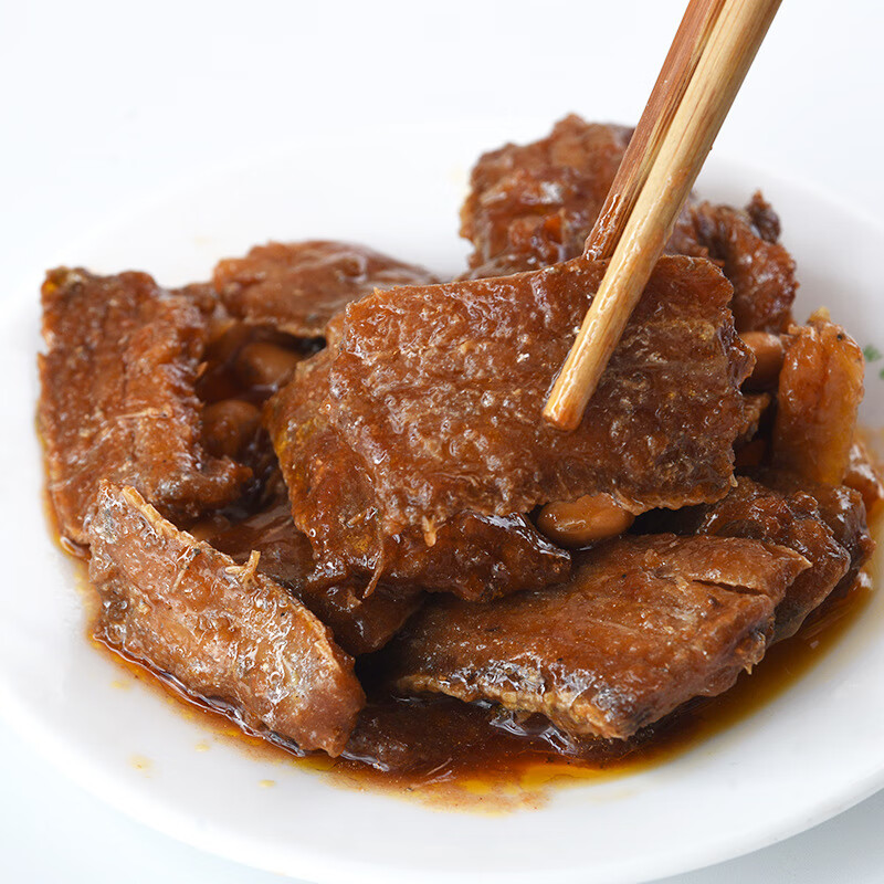 李家亭带鱼罐头即食五香辣青岛罐装马口铁灌装罐头小海鲜大连刀鱼下