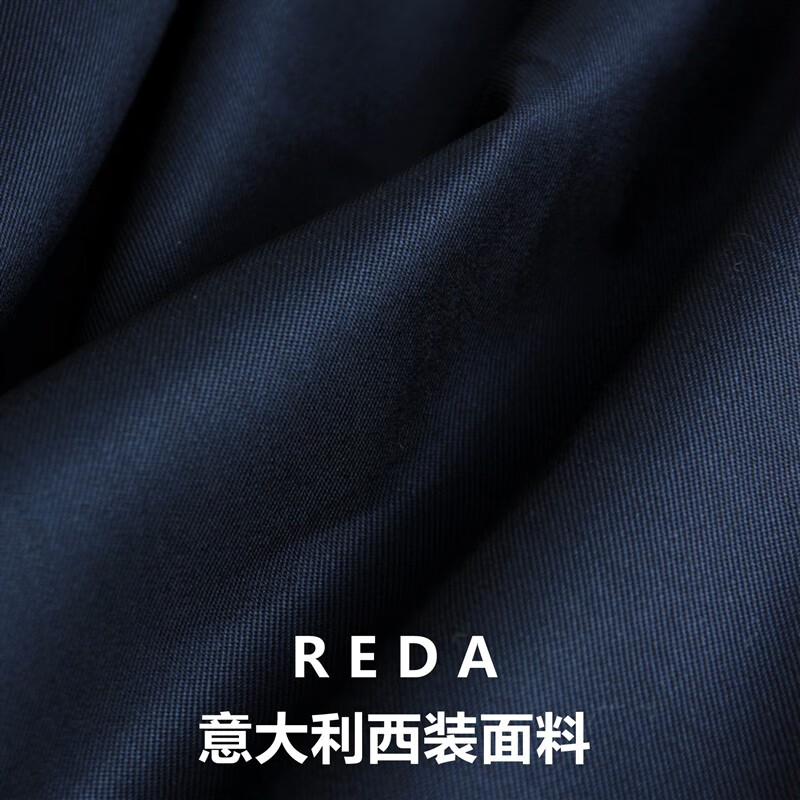 布华都进口意大利  纯色浅藏蓝全羊毛 正装套装布料 男西装裤料服装面