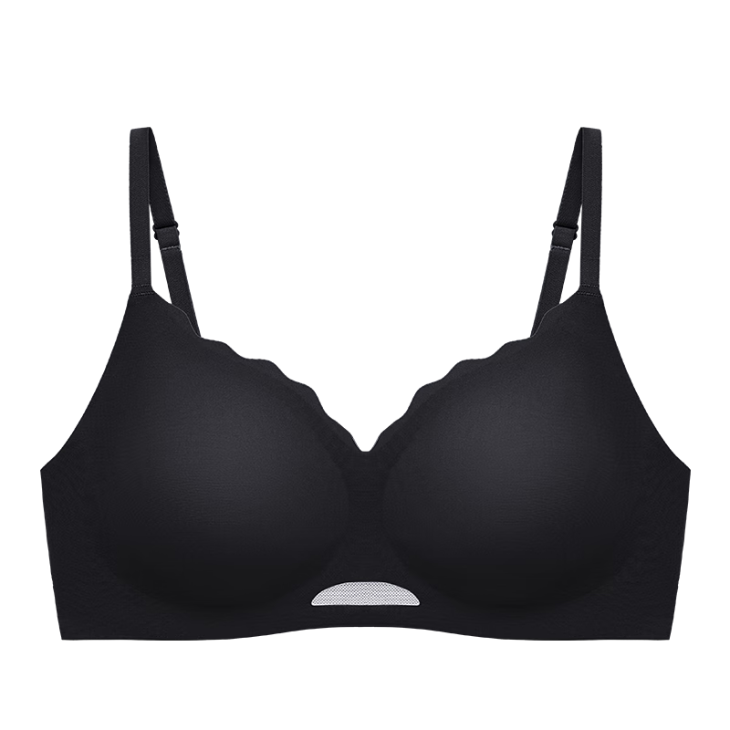 都市丽人内衣软支撑光面无痕聚拢胸罩无尺码薄款透气网纱女士文胸2B350E