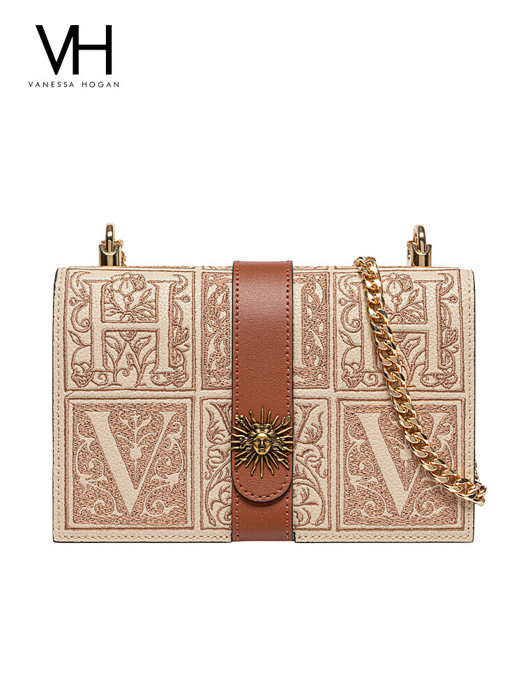 vanessa hogan vh包包女包太阳神刺绣竖袢方包高级感单肩斜挎包生