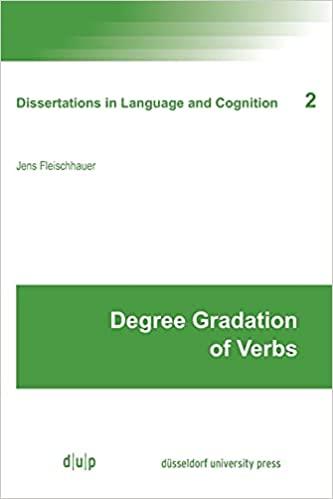 预订 degree gradation of verbs