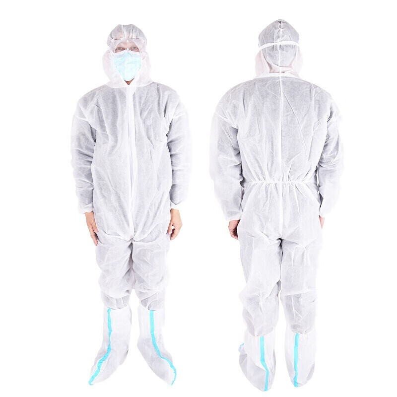医用隔离衣 隔离面罩 一次性无纺布防护服 全身连帽连体防护服 护目镜