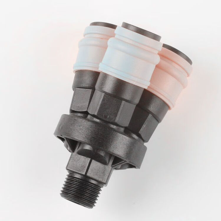 闪誉c式气动快速接头自锁圆三通空压机气泵气管smy/smv软管公母快插头