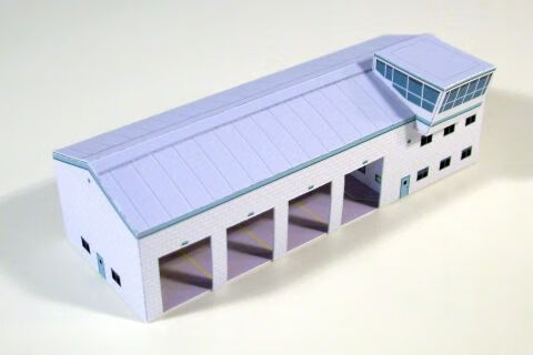 跑道 1:400机场地景机场建筑3d纸模diy手工客机民航飞机机场跑道模型