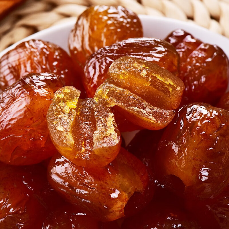 姜鲜森金丝蜜枣红枣水晶无核湿蜜枣包粽子煲汤免洗即食山西大枣蜜饯果