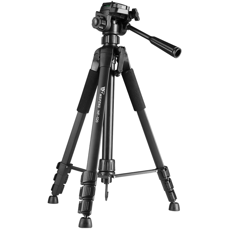偉峰 WF-520 （手機(jī)夾套裝）微單反鋁合金輕便三腳架 攝影攝像手機(jī)自拍抖音直播戶外投影儀落地支架