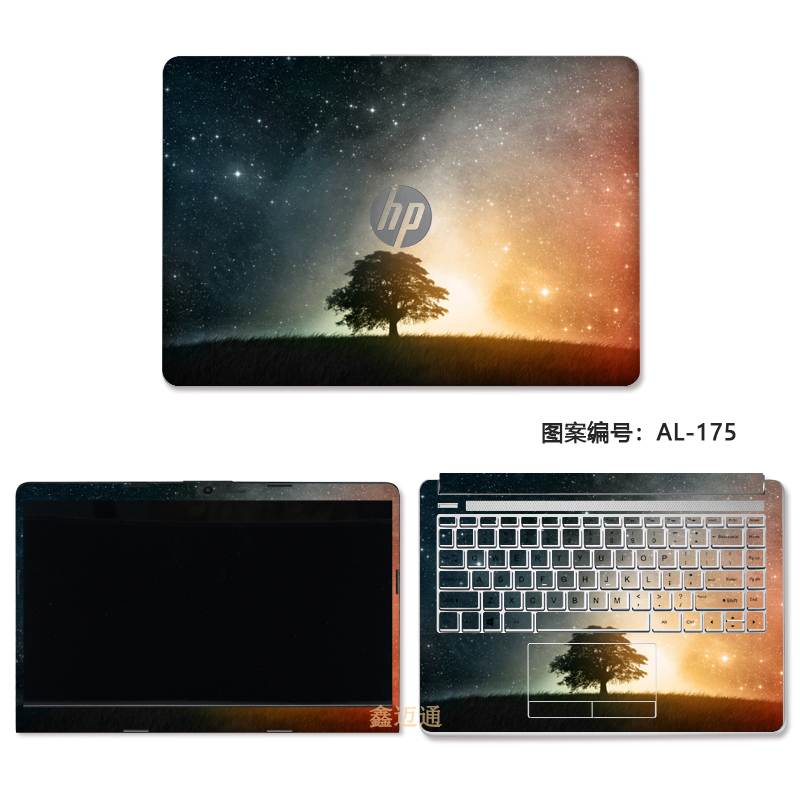 惠普暗影精灵8/7/6max电脑贴纸14/15.6保护膜光影5pro/6plus战66笔记本外贴膜 ABC三面(图库选图制作) 下单留言电脑型号