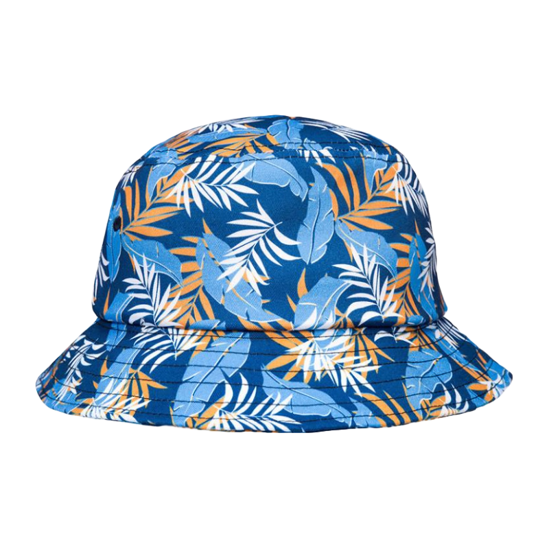 FLEXFIT美式彈力漁夫帽男女戶(hù)外太陽(yáng)帽情侶登山帽運動(dòng)彈力防曬遮陽(yáng)釣魚(yú)帽 藍色 均碼