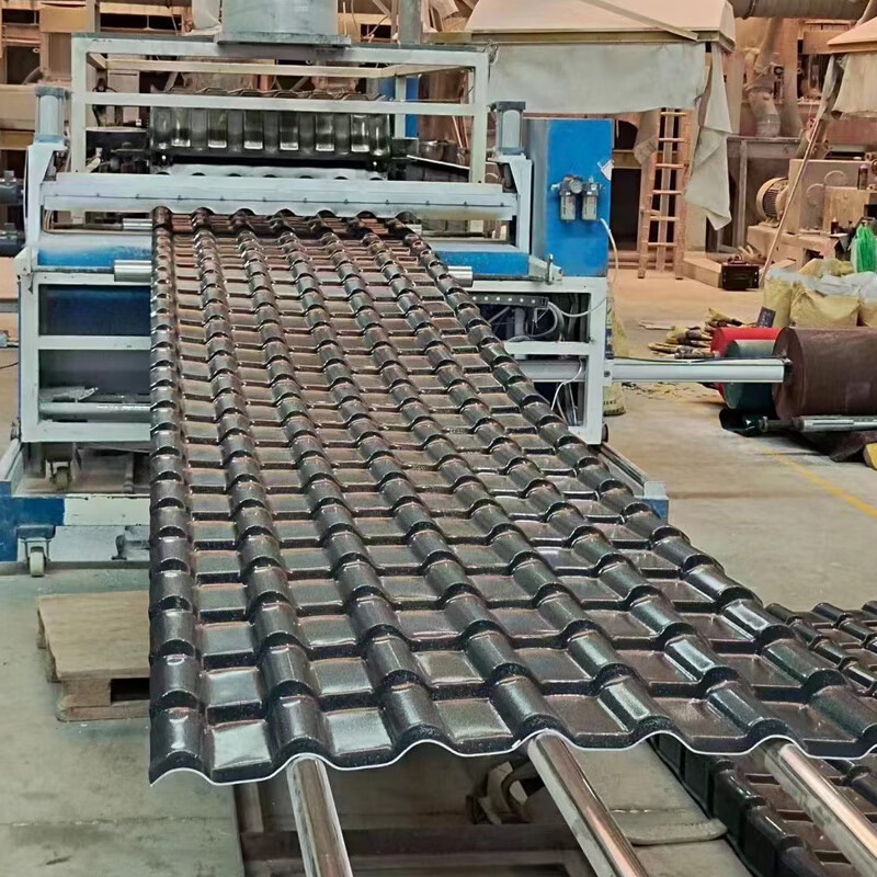 慈爵加厚asa树脂瓦片屋顶建筑用小瓦塑料彩瓦中式仿古屋檐琉璃瓦 深