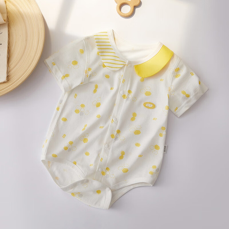 京蝌蝌新生儿衣服夏婴儿包屁衣婴儿夏季哈衣婴幼儿夏装三角爬婴幼儿