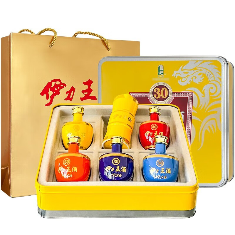 伊力特52度伊力王酒 浓香型白酒 新疆50ml*5瓶装 52度 50ml 5瓶