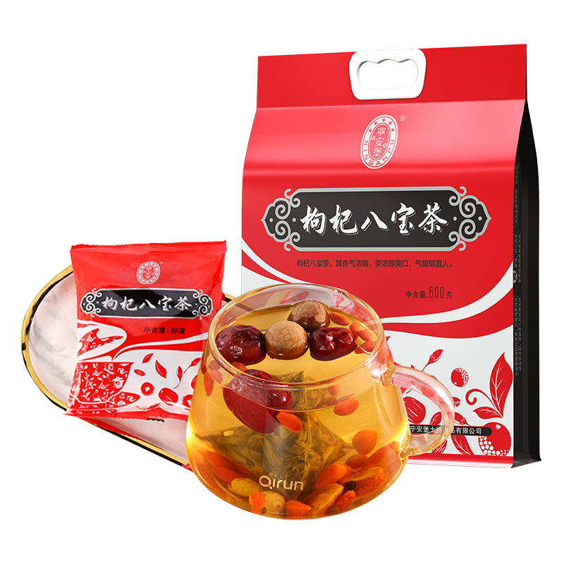 宁安堡八宝茶宁夏特产花茶养生茶花草茶八宝茶三泡台 枸杞八宝茶600g
