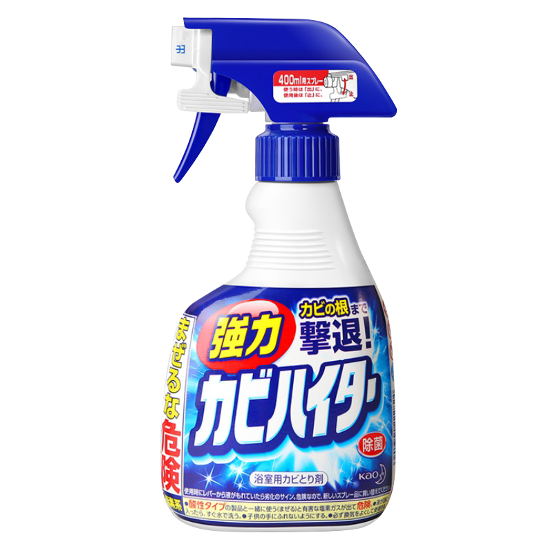 花X（KAO）除霉泡沫浴室瓷砖清洁剂墙体去霉斑除霉喷雾日本进口400ml
