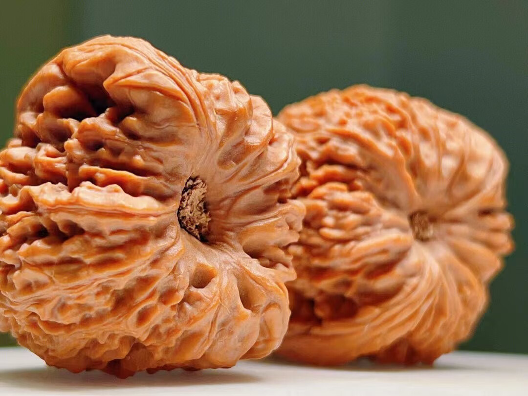 兴颖a文玩核桃南疆石狮子头老款涿鹿窝底炮弹桩一代南将石精配老树野